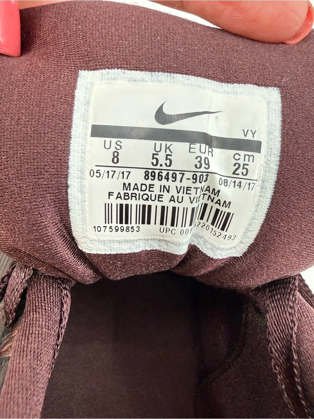 Nike Air Max 90 Metallic Mahogany Leather Sneakers Sporty Chic Casual Shoes
